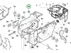 Husqvarna persely forgattyúház 395 XP láncfűrészhez robbantott ábra