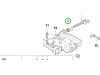 Husqvarna forgattyúház persely 365, 372 XP, 390 XP láncfűrészhez robbantott ábra