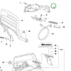 Husqvarna légszűrő fedél kupak 365, 371 XP, 372 XP láncfűrészhez robbantott ábra
