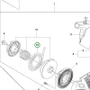 Husqvarna berántózsinór 435, 440, 450 láncfűrészhez robbantott ábra