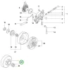 Husqvarna kuplungdob 3/8" 7 fogas 365, 575 XP, 576 XP láncfűrészhez robbantott ábra