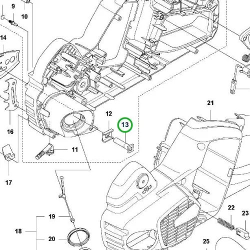 Husqvarna tőcsavar 330i, 535i XP, T535i XP láncfűrészhez robbantott ábra