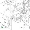 Husqvarna láncfogó betét 435 II, 440 II, 445 II, 450 II láncfűrészhez robbantott ábra