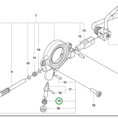 Husqvarna olajpumpa rugó 545 Mark II, 564 XP láncfűrészhez robbantott ábra