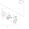 Husqvarna kuplungagy 345FX, 343R fűkaszához robbantott ábra