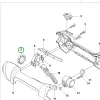 Husqvarna gázkar gumibak 525LK, 535RXT fűkaszához robbantott ábra