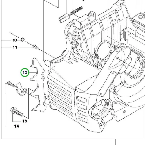 Husqvarna rönktámasz 455, 460 Rancher láncfűrészhez robbantott ábra