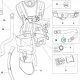 Husqvarna heveder húzószíj kék 545RX, 545FR fűkaszához robbantott ábra