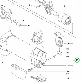Husqvarna felfüggesztés hurok szalaggal 555RXT, 555FXT fűkaszához robbantott ábra