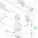 Husqvarna felfüggesztés hurok szalaggal 555RXT, 555FXT fűkaszához robbantott ábra