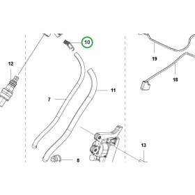 Husqvarna gyújtás rugó 543 XP láncfűrészhez robbantott ábra