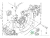Husqvarna tanklevegőztető 543 XP láncfűrészhez robbantott ábra