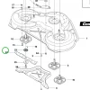 Husqvarna fűnyírókés Combi 112 P 524, R 422Ts AWD riderhez robbantott ábra