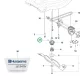 Husqvarna félholdas retesz LC 347V, LC 347VE, LC 551VQ fűnyíróhoz robbantott ábra