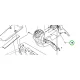 Husqvarna torx csavar PT50x12 burkolat R 318X, R 216T AWD riderhez robbantott ábra