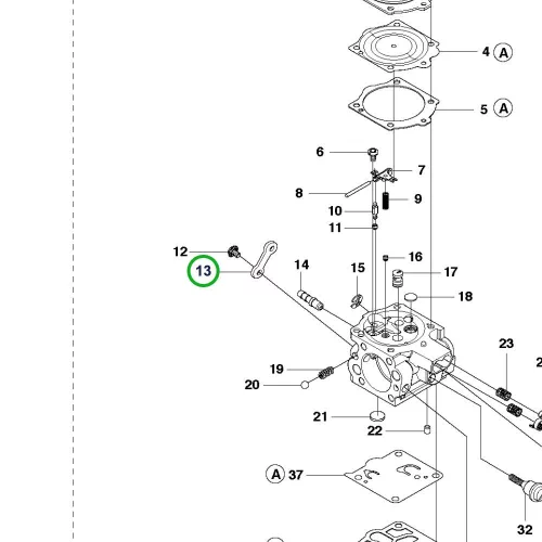 Husqvarna karburátor szivatókar 395 XP láncfűrészhez robbantott ábra