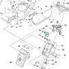 Husqvarna indítókulcs kapcsoló P 520D, P 525D, R 422Ts riderhez robbantott ábra