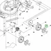 Husqvarna anya M8 vágóasztal LC 451S, LC 551SP, 46 V fűnyíróhoz robbantott ábra