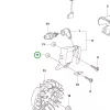 Husqvarna távtartó gyújtásrendszerhez T435, T525 láncfűrészhez robbantott ábra