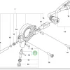 Husqvarna olajpumpa állítócsavar 545 Mark II láncfűrészhez robbantott ábra
