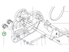 Husqvarna vezetőlemez anya 545 Mark II, 550 XP Mark II láncfűrészhez robbantott ábra
