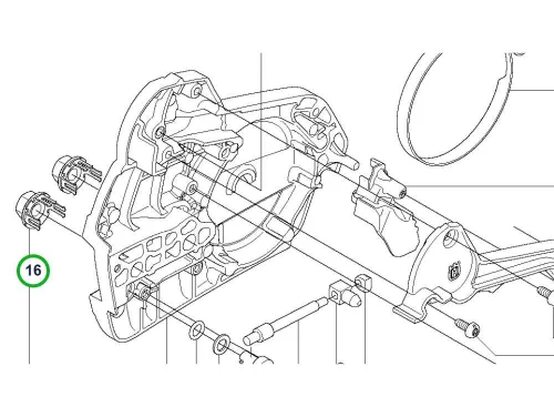 Husqvarna vezetőlemez anya 545 Mark II, 550 XP Mark II láncfűrészhez robbantott ábra
