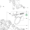 Husqvarna könyökcsatlakozó komplett 540 XP Mark III láncfűrészhez robbantott ábra