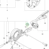 Husqvarna olajpumpa henger 545 Mark II, 550 XP Mark II láncfűrészhez robbantott ábra