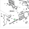 Husqvarna kilincs 3120 XP láncfűrészhez robbantott ábra