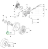 Husqvarna csillagkerék 3/8" 8 fogas 365, 372 XP, 390 XP láncfűrészhez robbantott ábra