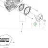 Husqvarna indítókötél 545 Mark II, 565, 572 XP láncfűrészhez robbantott ábra