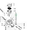 Husqvarna karburátor rugó 3120 XP láncfűrészhez robbantott ábra