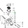 Husqvarna karburátor kar 3120 XP, 390 XP, 395 XP láncfűrészhez robbantott ábra