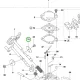 Husqvarna fojtószelep 555RXT, 555FXT fűkaszához robbantott ábra
