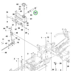 Husqvarna tömlőbilincs 19/28 mm RC 318T, R 418TsX AWD riderhez robbantott ábra