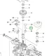 Husqvarna mágnes váltó R 214TC, R 216, R 214C riderhez robbantott ábra