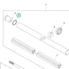 Husqvarna O gyűrű 28x2 nitril 545RX, 545FR fűkaszához robbantott ábra