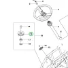 Husqvarna kormányzás tárcsa R 111B riderhez robbantott ábra