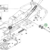 Husqvarna kötélorsó kormányzáshoz R 214TC, R 216T AWD, R 318X riderhez robbantott ábra