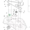 Husqvarna vágóasztal rugó R 214TC, R 214C, R 316T riderhez robbantott ábra