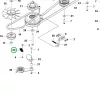 Husqvarna ékszíj rugó 20x2 mm 62 mm R 422Ts AWD, R 418Ts AWD riderhez robbantott ábra