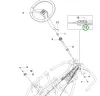 Husqvarna kormánylánc 1/2 col 31 szem R 112C, R 214TC riderhez robbantott ábra