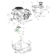 Husqvarna retesz 6,3x6,3x33 motor szíjtárcsához R 112C riderhez robbantott ábra