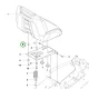 Husqvarna ülés persely R 214TC, R 216T AWD riderhez robbantott ábra