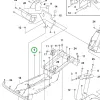 Husqvarna csavar motor és hidraulika P 524, P 524X, P 525D riderhez robbantott ábra