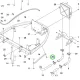 Husqvarna csavar PTO és pedál P 524X, P 525DX riderhez robbantott ábra