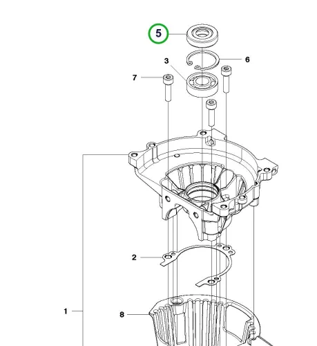 Husqvarna szimmering 226HD75S, 226HS99S sövényvágóhoz robbantott ábra