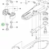 Husqvarna alátét tengelykapcsolóhoz 226HD75S, 226HS99S sövényvágóhoz robbantott ábra