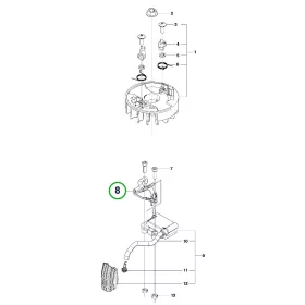 Husqvarna gyújtókábel 226HD75S, 226HS99S sövényvágóhoz robbantott ábra