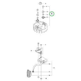 Husqvarna lendkerék 226HD75S, 226HS99S sövényvágóhoz robbantott ábra